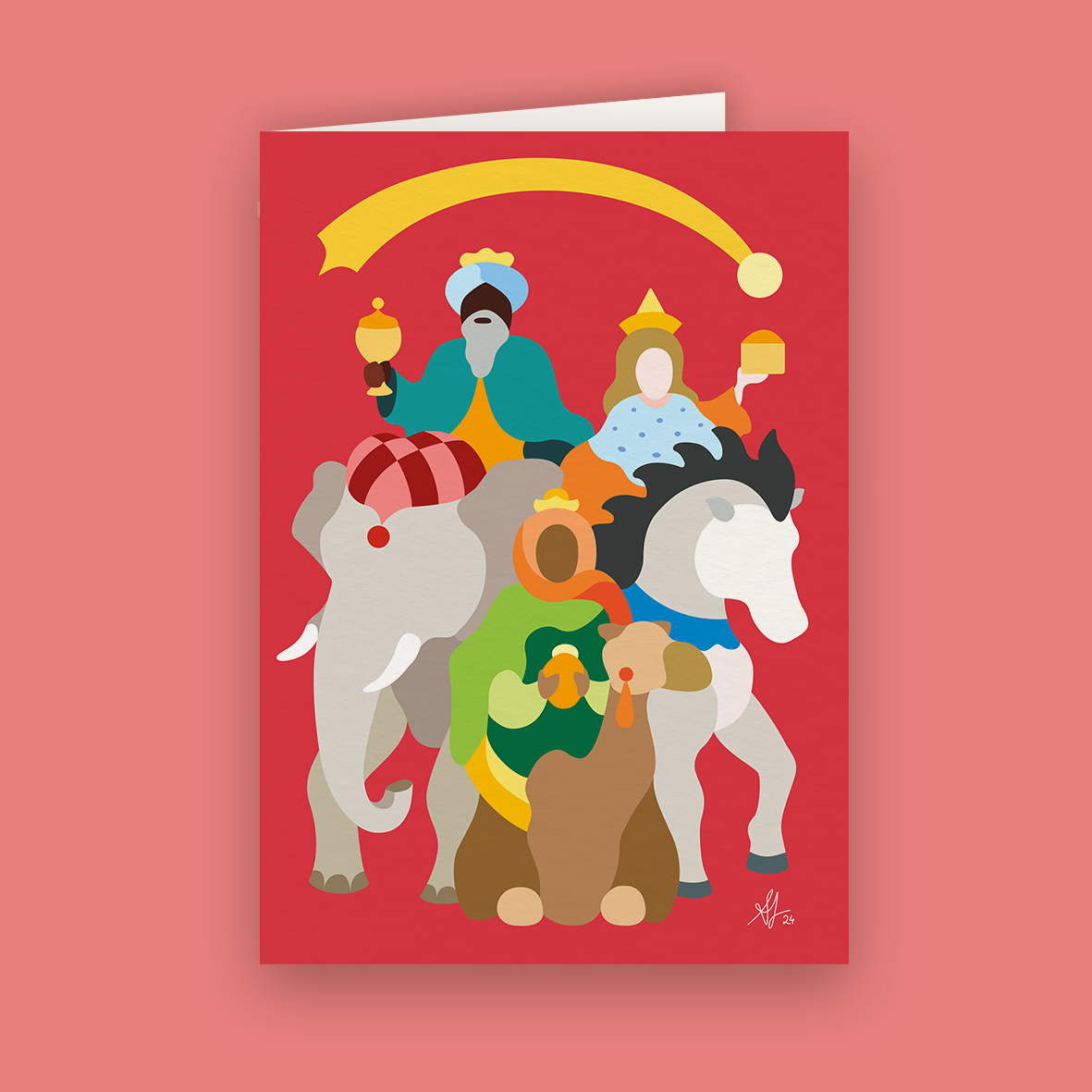 Four Christmas Cards, Three Kings