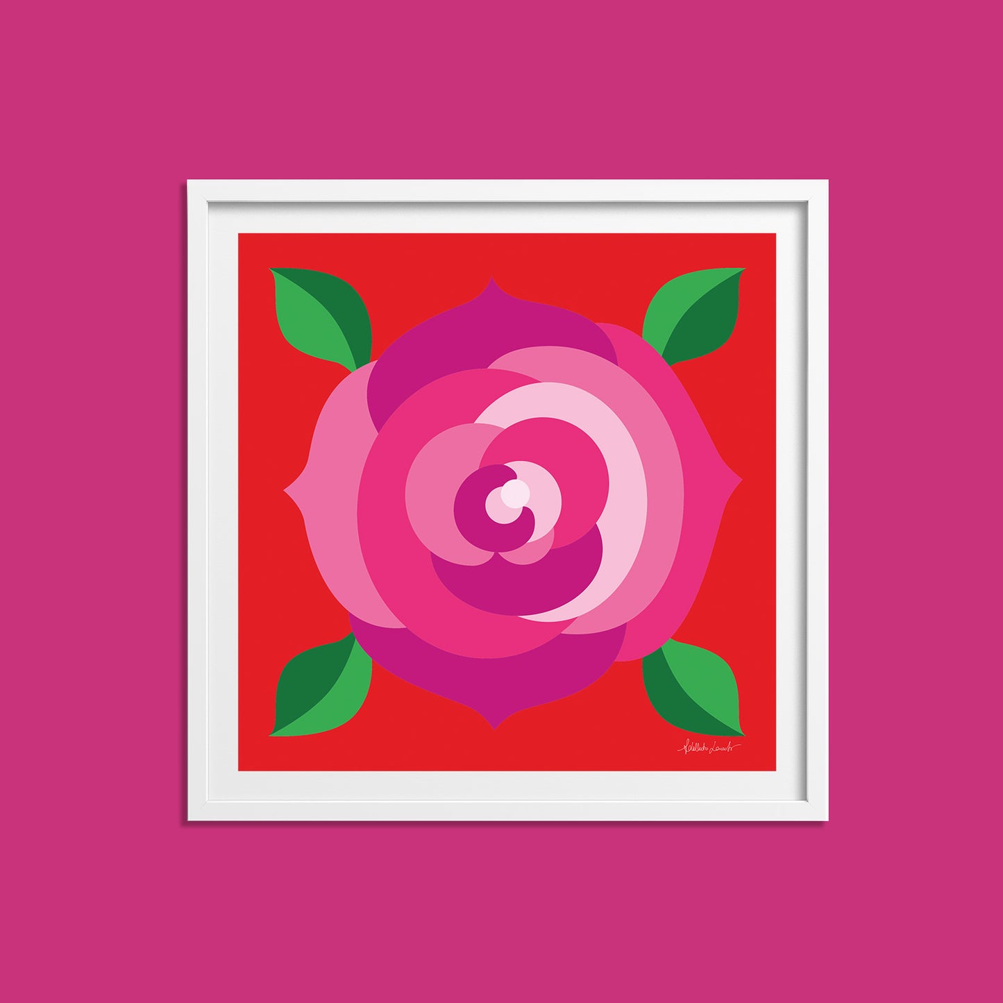 Pink Rose Poster