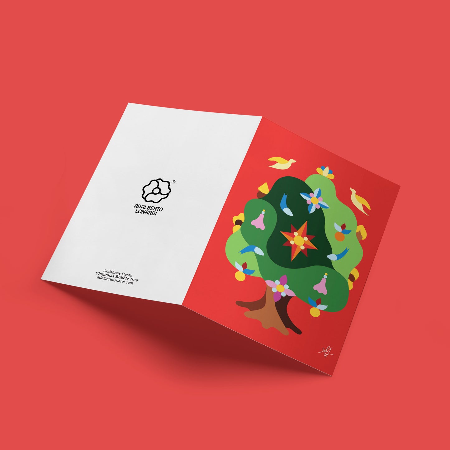 Bubble Tree Christmas Card