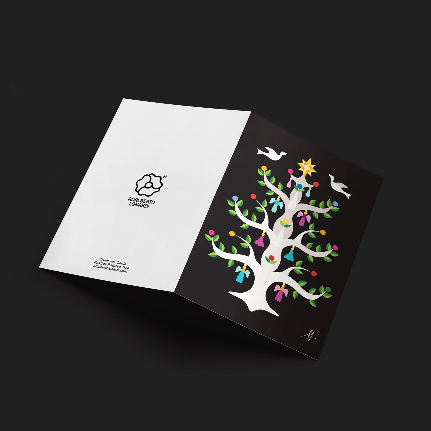 Pointed Tree Christmas Card