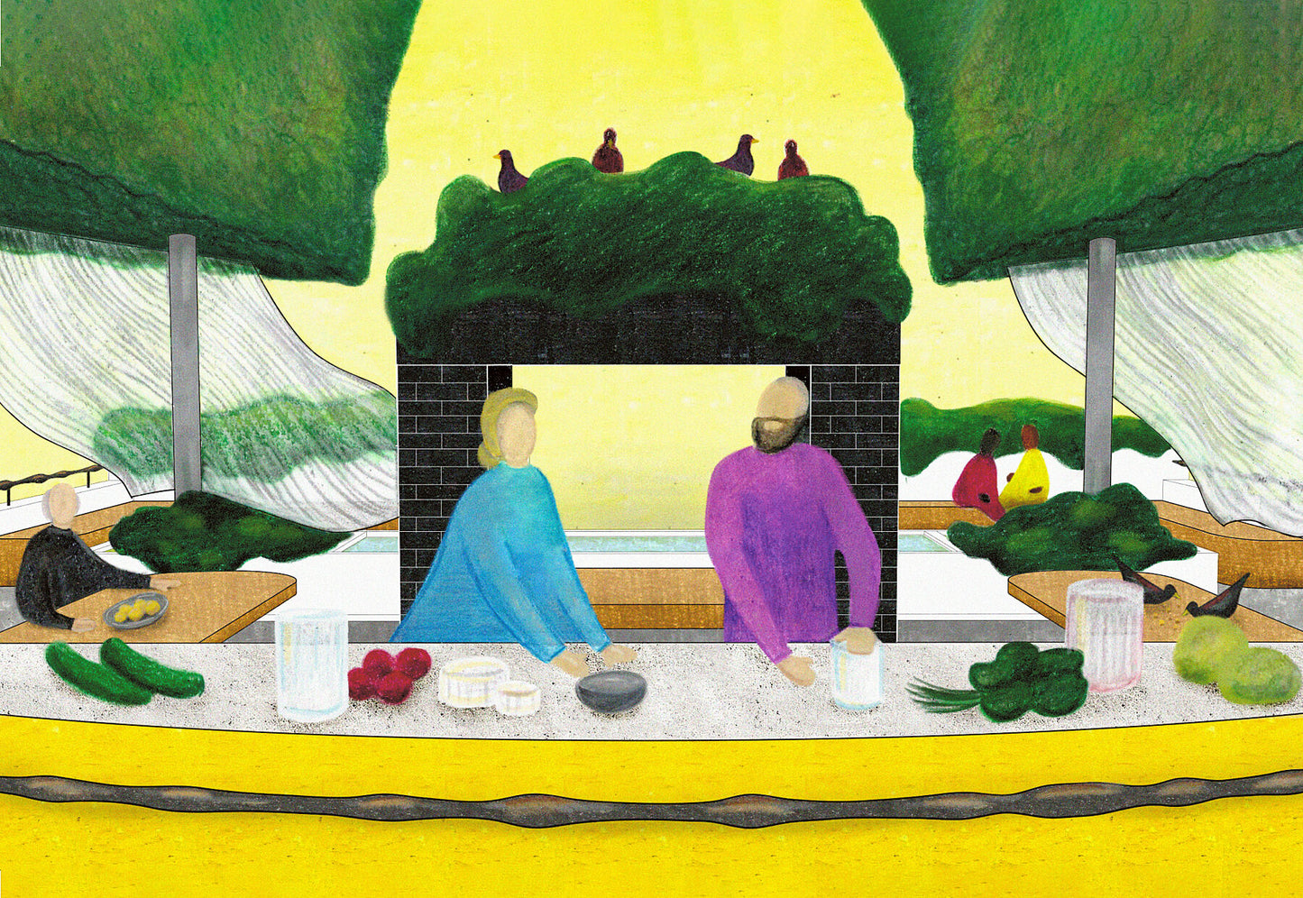 Kitchen Club, Giclée Print