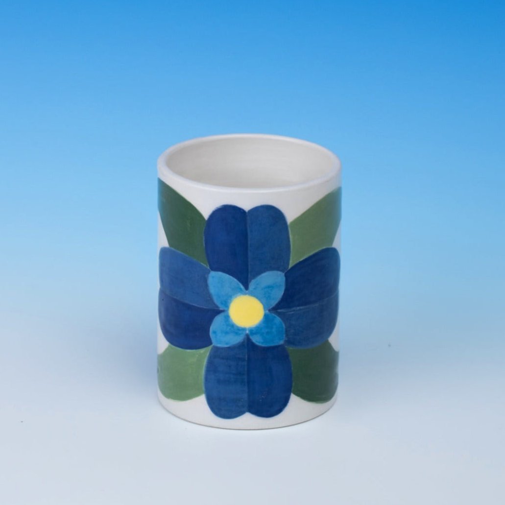 Blue Flower Goblet