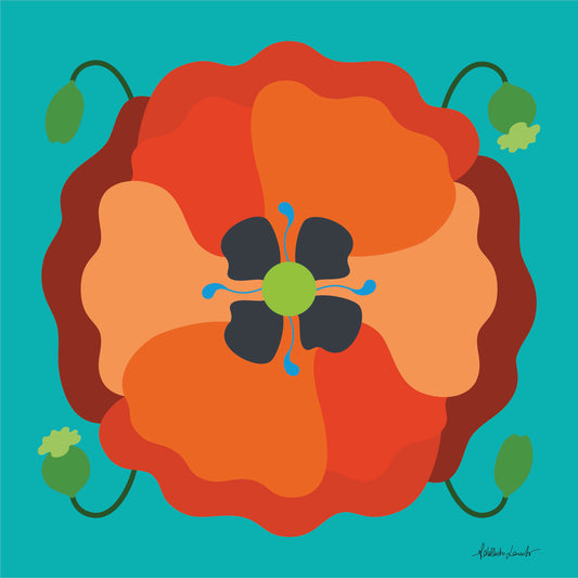 Orange Poppy Poster