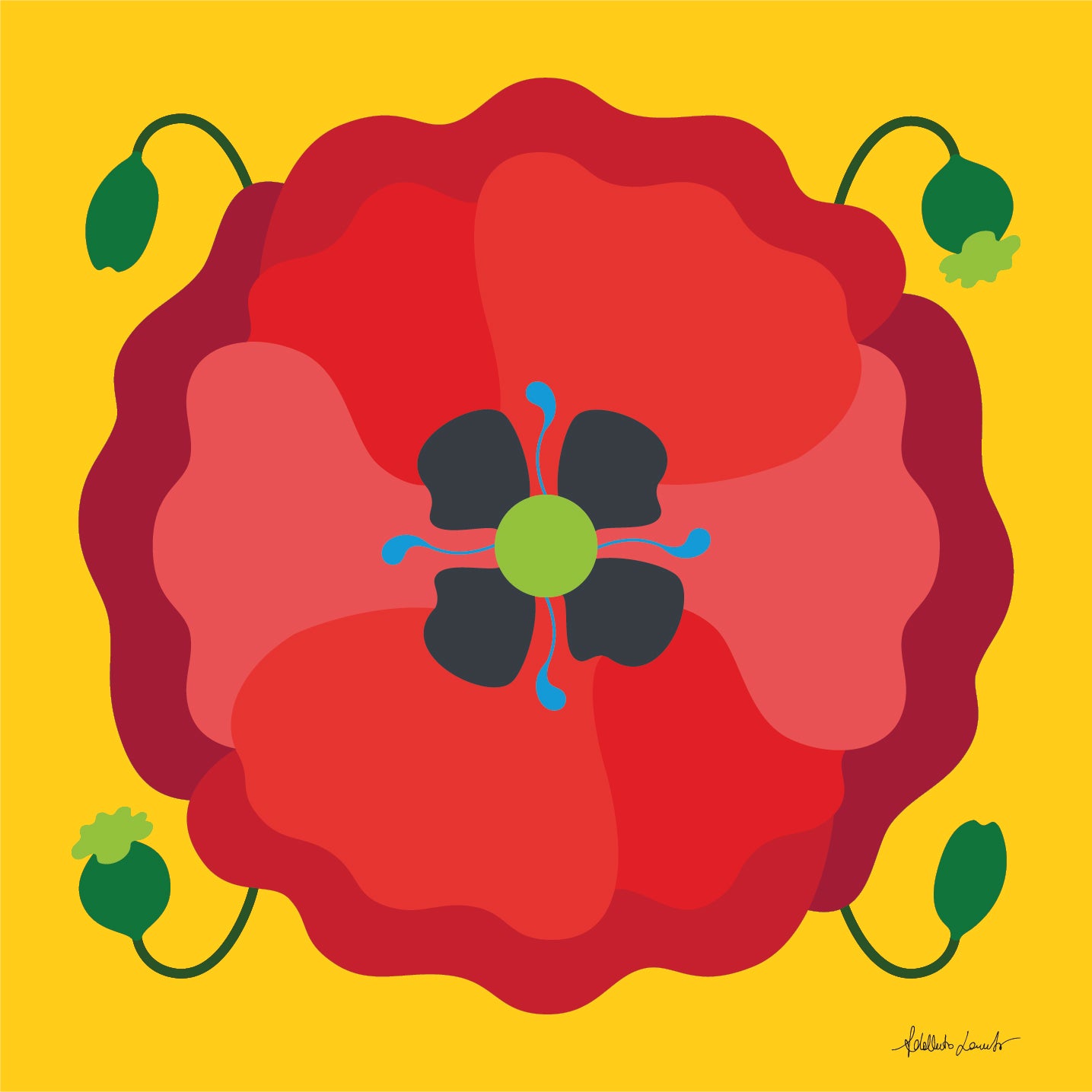 Red Poppy Poster