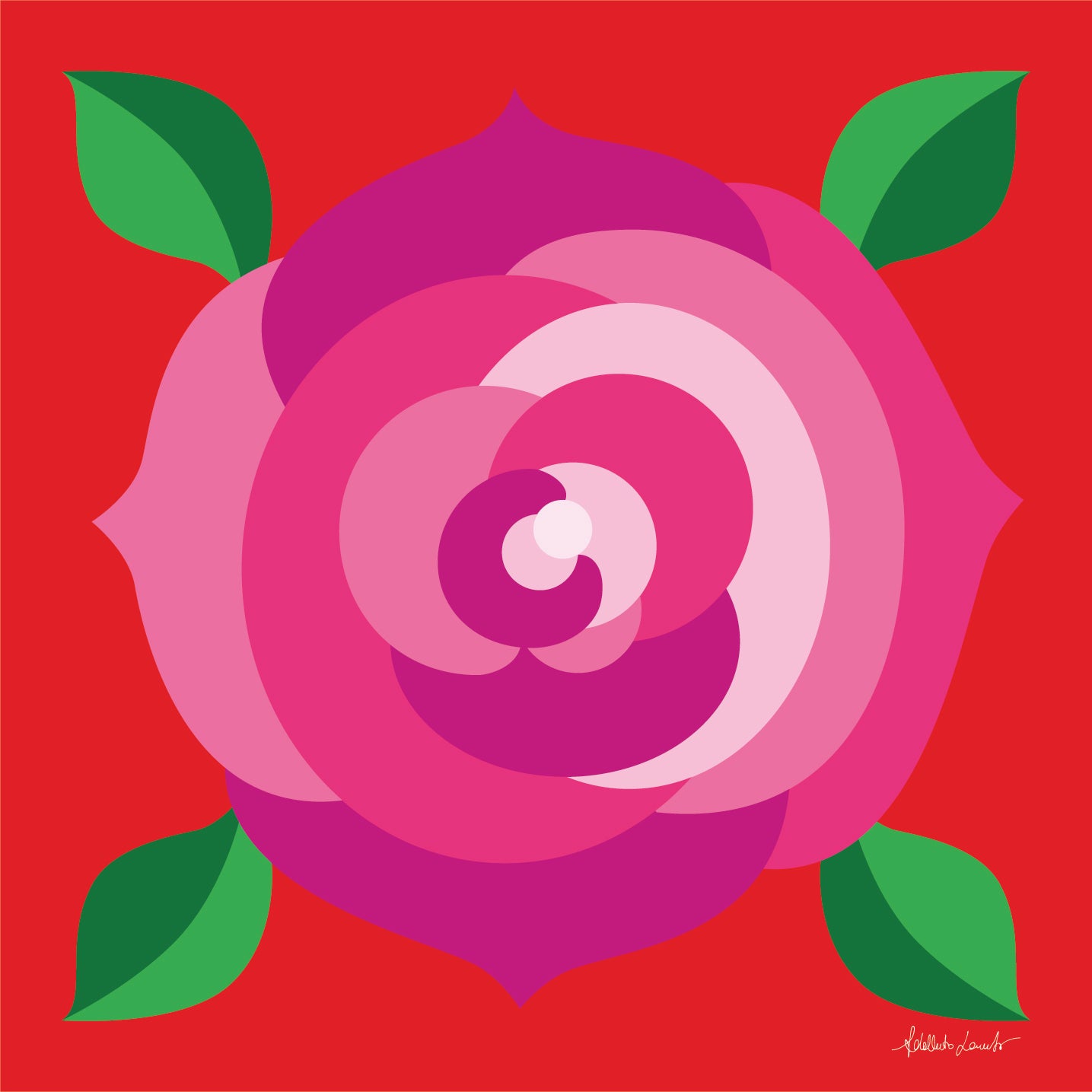Pink Rose Poster