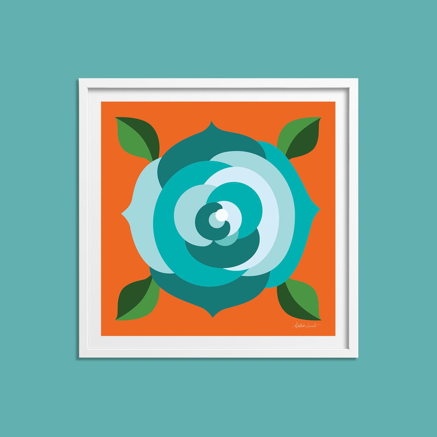 Mint Rose Poster