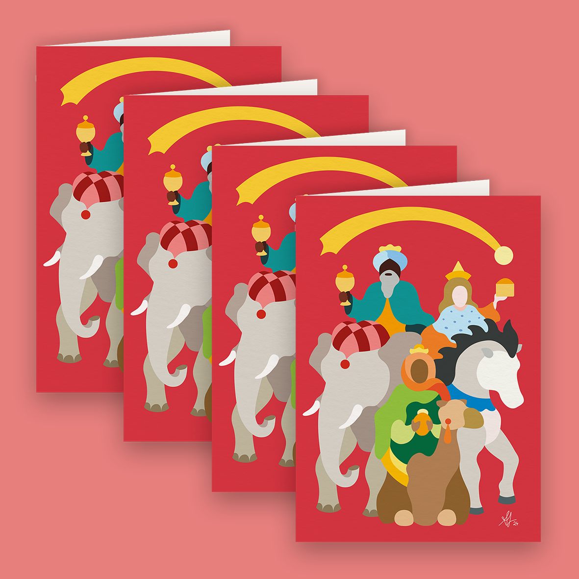 Four Christmas Cards, Three Kings