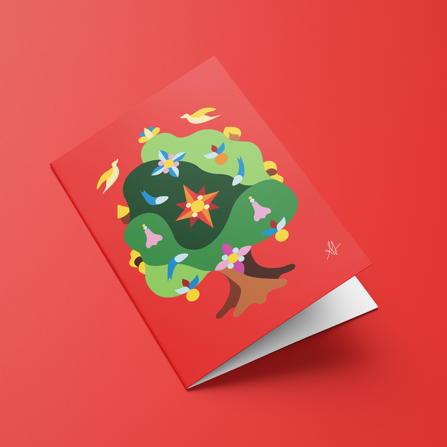 Bubble Tree Christmas Card