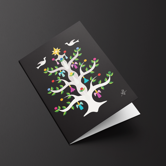 Pointed Tree Christmas Card
