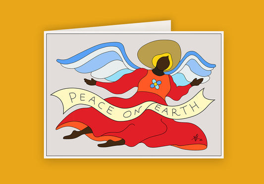 Six Christmas Postcards 2022, Flying Angel