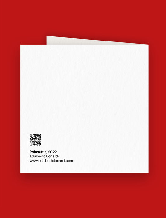 Six Christmas Postcards 2022, Poinsettia