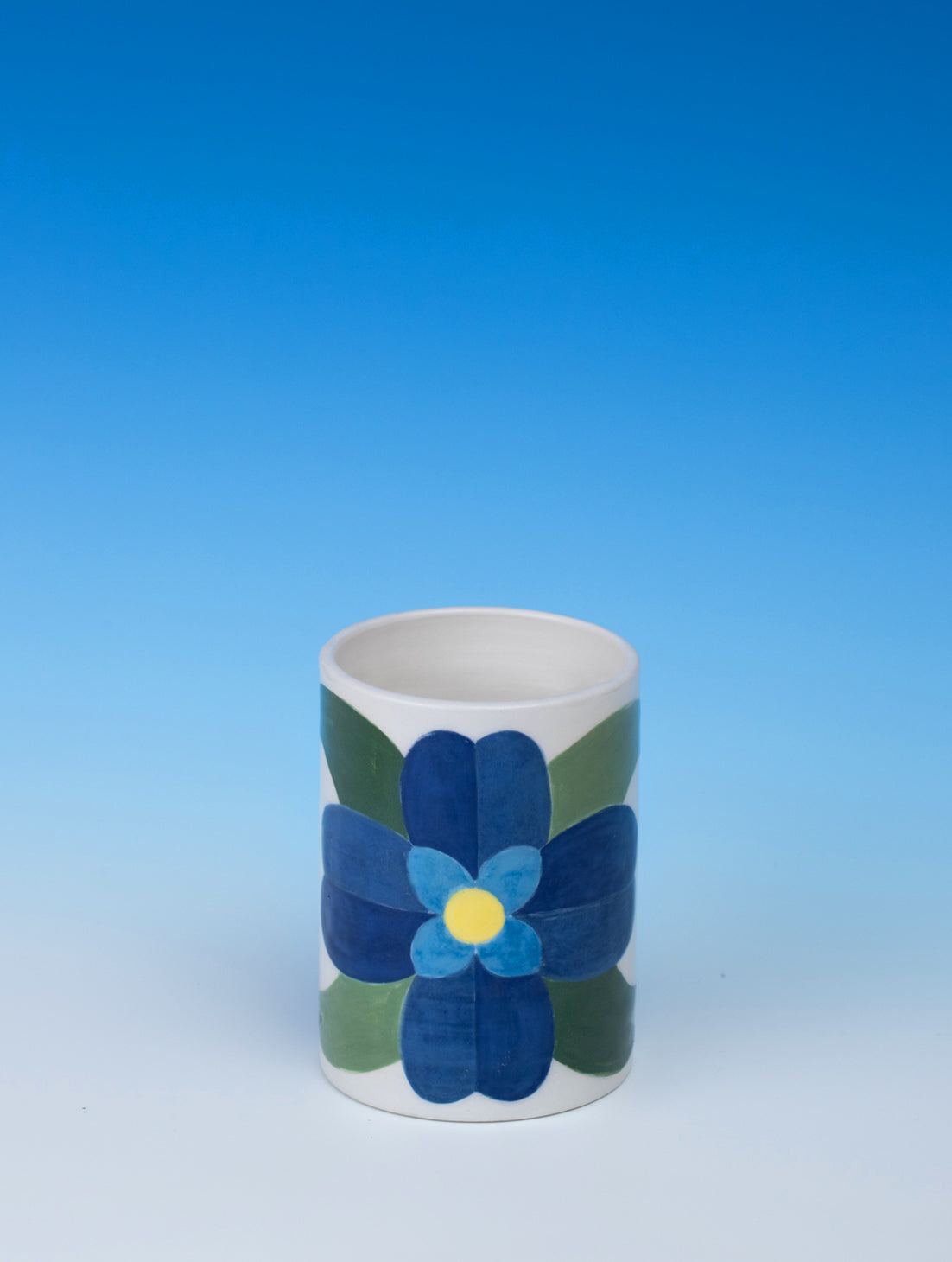 Blue Flower Goblet